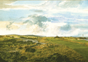 print of The Golf Links at Turnberry golf club, Scotland from a painting by Kenneth Reed