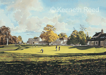 Limited Edition fine art print of Wentworth golf club, England from a painting by Ken Reed