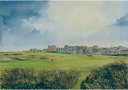 17th hole St. Andrews Old Course painting by Ken Reed