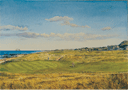 14th hole, West Course, North Berwick Golf Club painting by Ken Reed