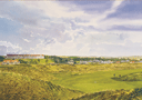 print of the 5th hole on the Ailsa course, Turnberry golf course, Scotland from a painting by Ken Reed