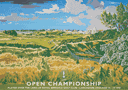 Poster for The Open Golf Championship Royal Birkdale 1998 art-deco style design and painting by Ken Reed