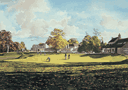 print of Wentworth Golf club, England from a painting by Ken Reed